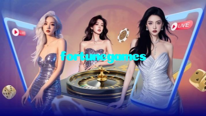 fortunegames casino presented on mobile device in Pakistan with slots and live games